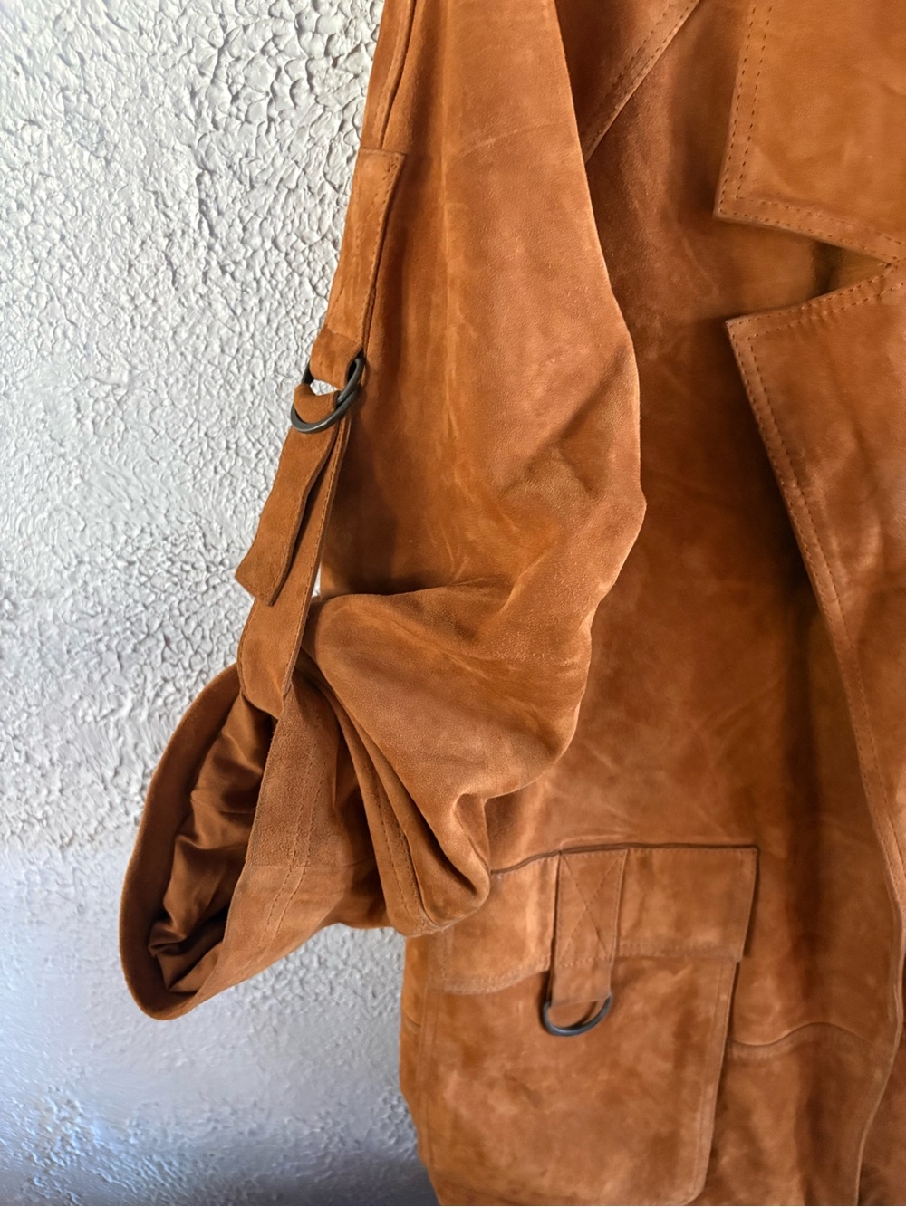Free People Goat Leather Jacket in Cognac Brown - Picture 6 of 9
